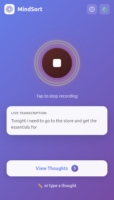 Live transcription while recording